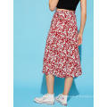 Calico Print Skirt Manufacture Wholesale Fashion Women Apparel (TA3083S)